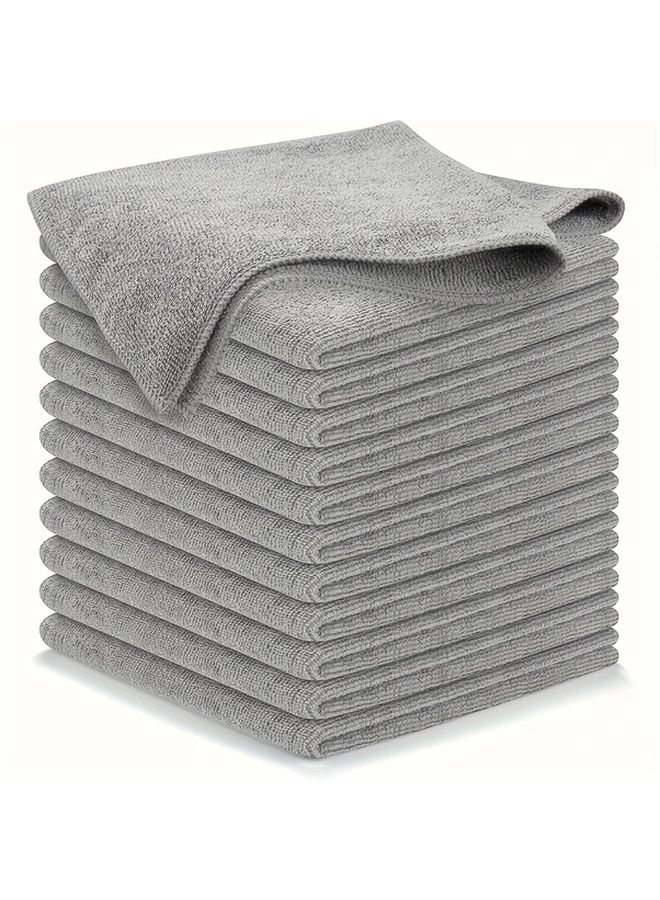 50 Pack Grey Ultrafine Fiber Microfiber Car Towels 9 84x9 84 Inch - Image 3